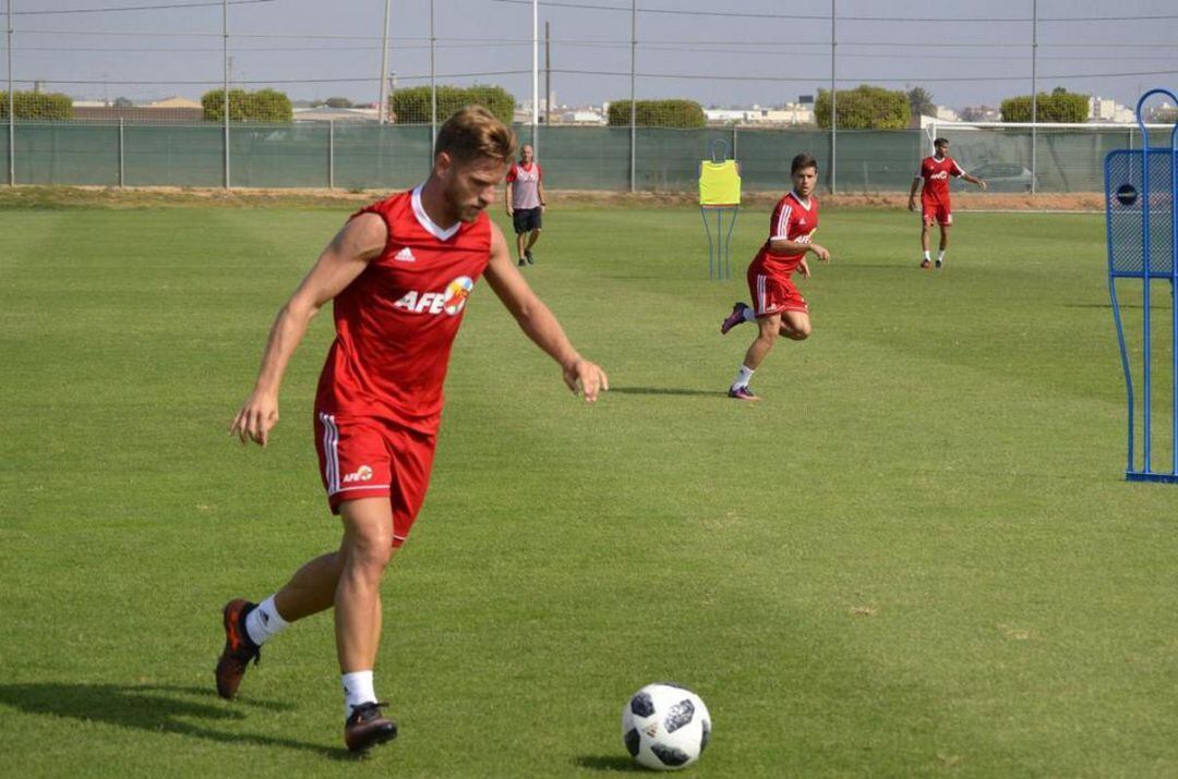 Pablo Carrascosa en el partido de los jugadores AFE