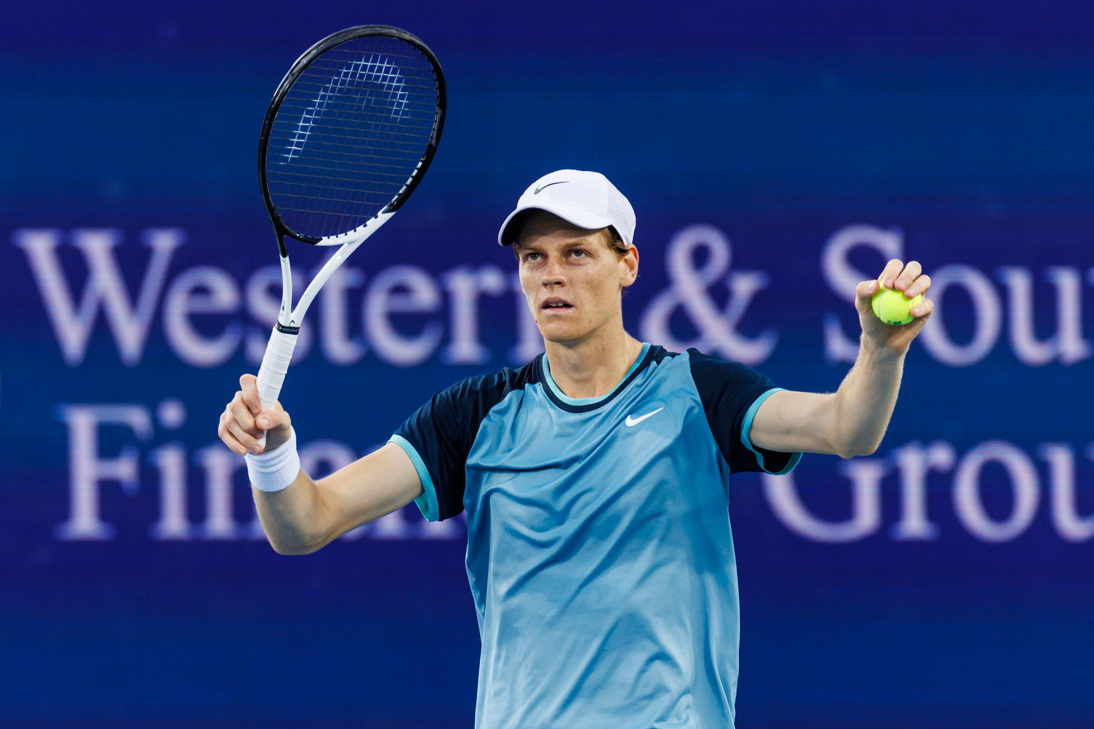 Jannik Sinner durante el Cincinnati Open 2024