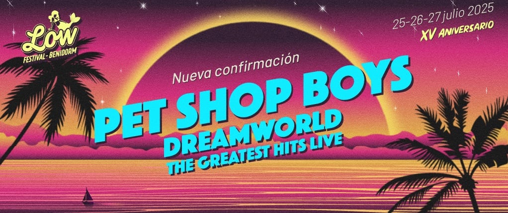 Cartel del Low Festival 2025 con Pet Shop Boys