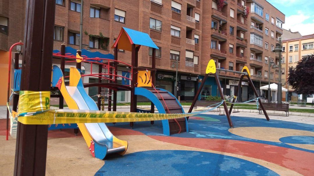 Parque infantil en Logroño. 
 
