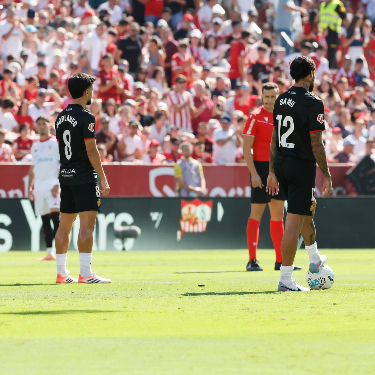 Nuevo parón protesta del Sevilla-Mallorca interrumpido por la retransmisión