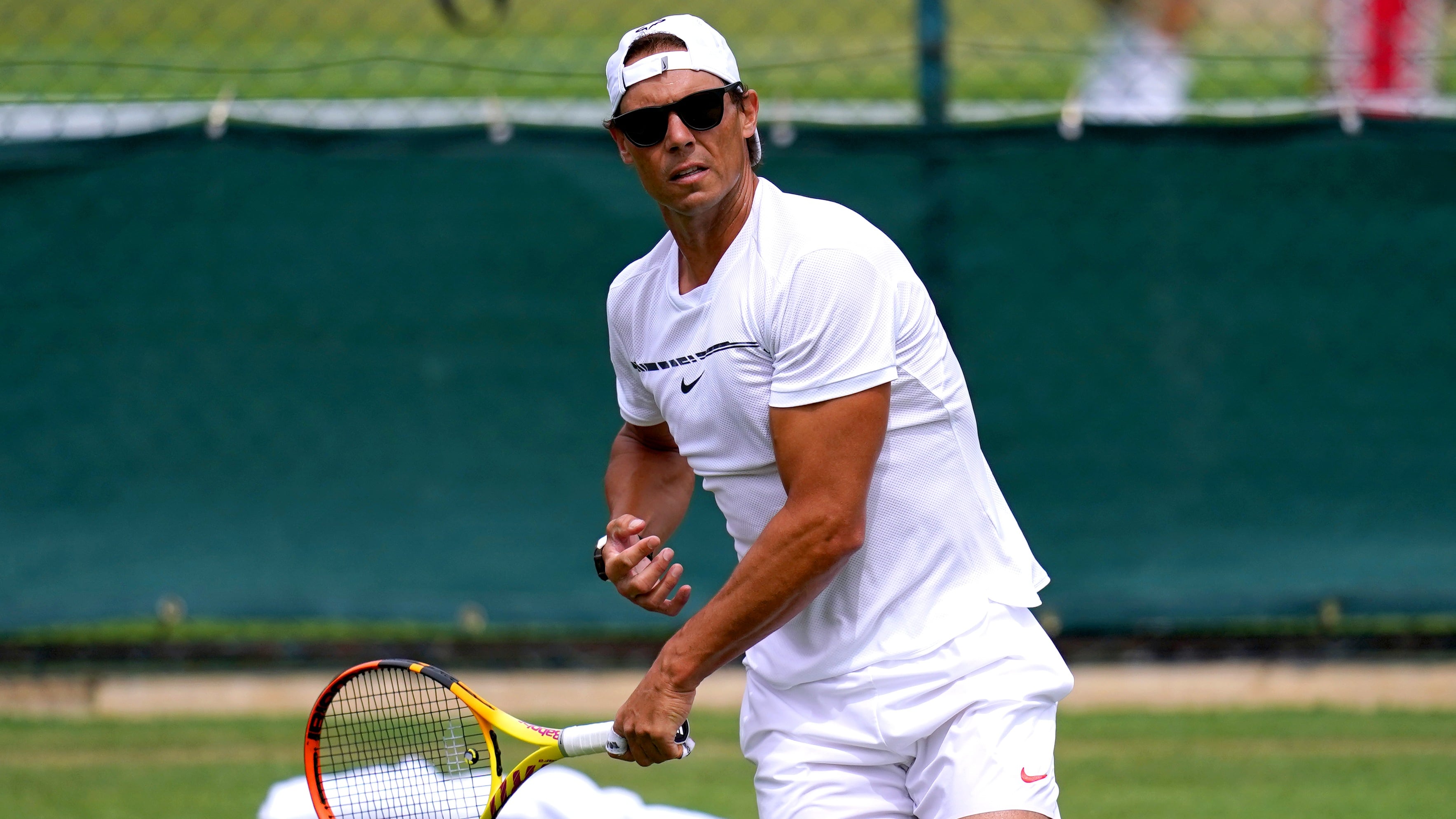 Rafael Nadal Parera entrenando en Reino Unido