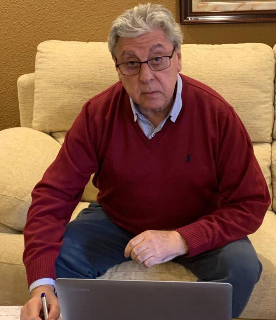 El presidente del TAU Castelló, Luis García, ha asistido telemáticamente a la reunión de todos los clubes de la LEB Oro.