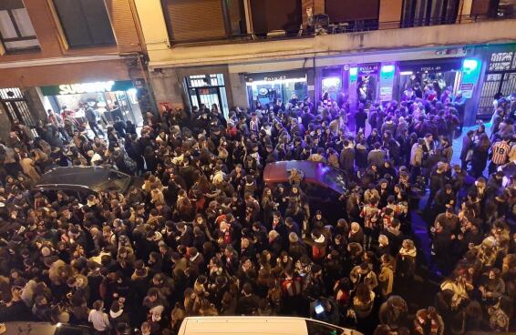 Calles de ocio en Bilbao.