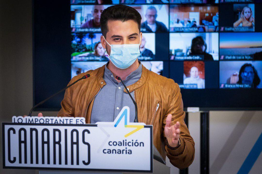 David Toledo Niz, secretario de Organización de Coalición Canaria durante la celebración del VII Congreso Nacional.