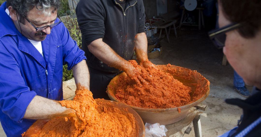 Sobrasada en Santanyi, en la isla de Mallorca