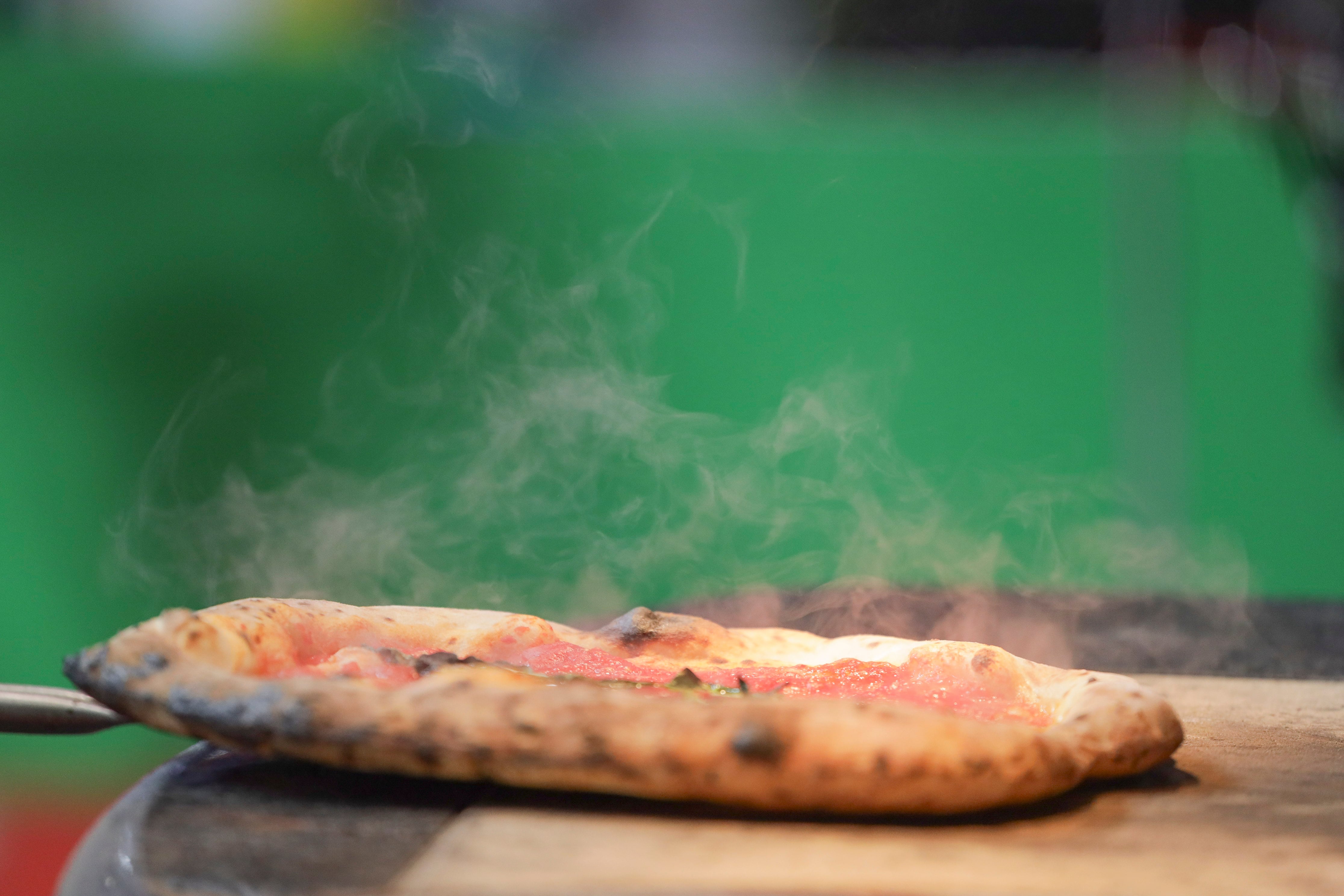 Una de las pizzas participantes en el Campeonato de España.