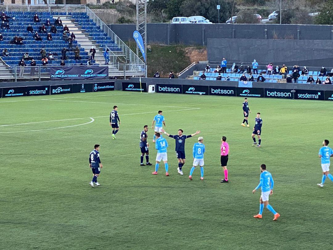 Un instante del partido