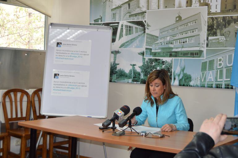 Rueda de prensa de Ana González