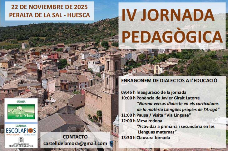 Cartel Jornada Pedagógica Peralta de la Sal 2025.