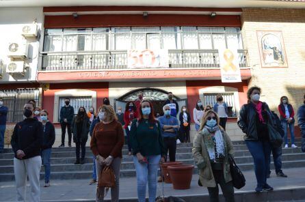 Protesta en el colegios Salesiano San Agustín de Linares.