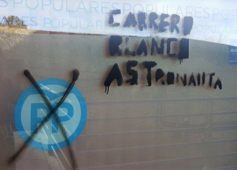 Imagen de una de las pintadas