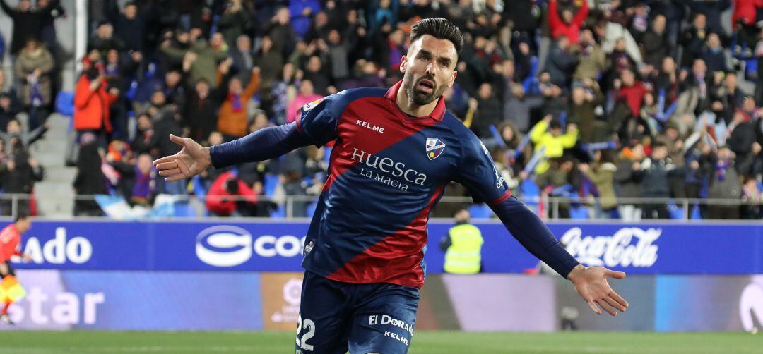 Enric Gallego ha anotado cinco goles en la segunda vuelta de LaLiga Santander tras su incorporación a la S.D. Huesca.