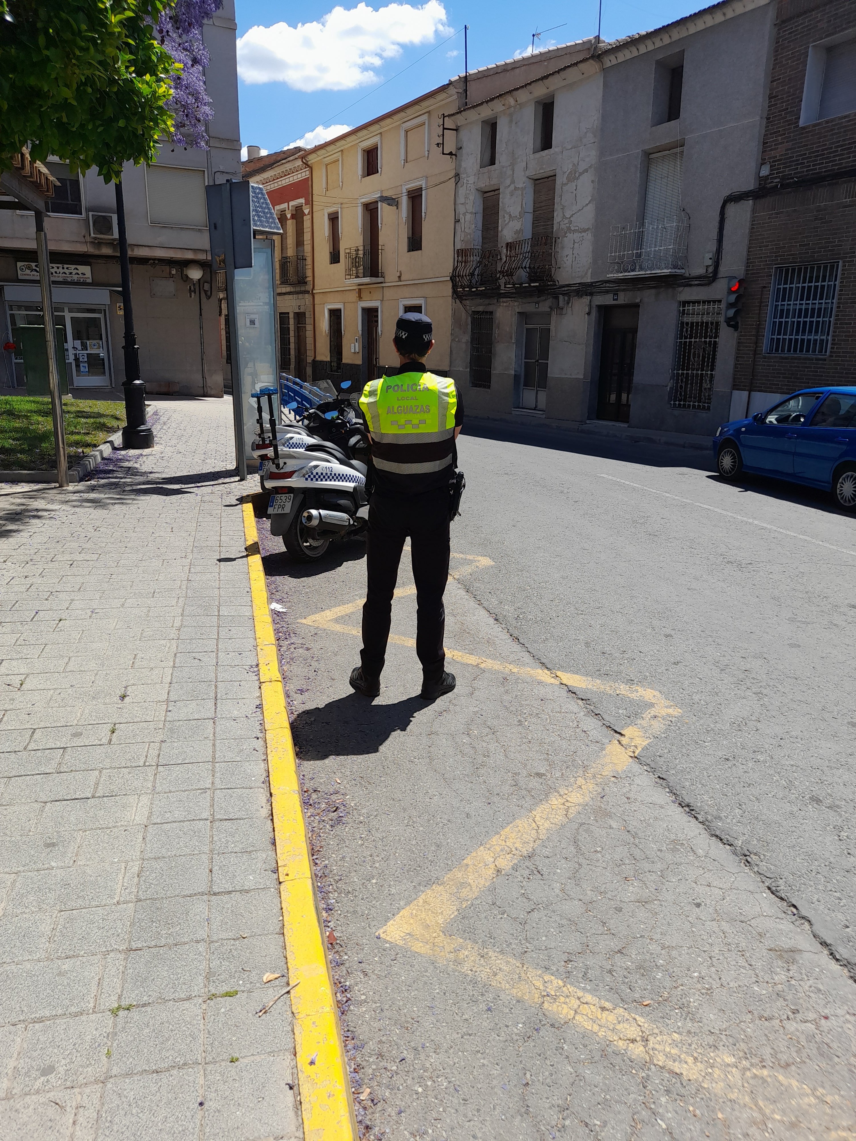 Un agente de la Policía Local de Alguazas. Archivo