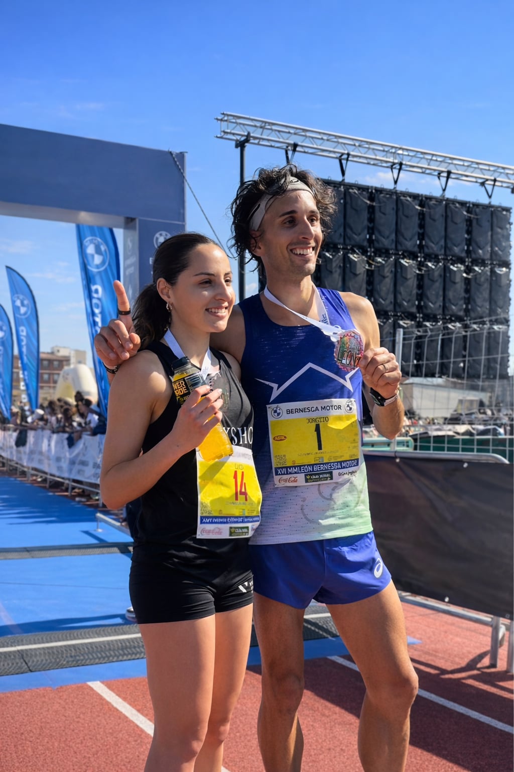 Jorge Blanco y Lucía Centeno se coronan en la Media Maratón de León (Media Maratón León)