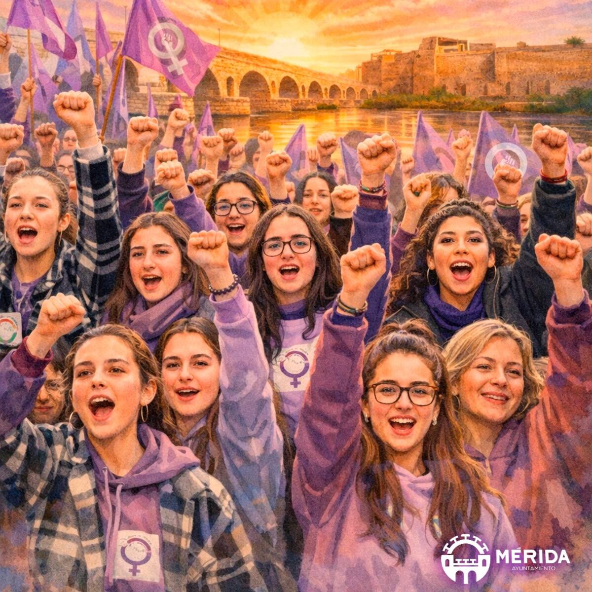 Mérida y comarca conmemoran el 8 de Marzo