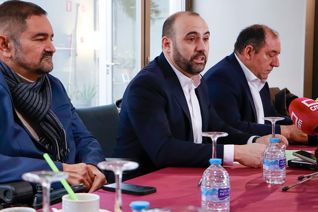 De izquierda a derecha, Sergio Gijón, Jesús Manuel Ruiz y José Antonio García