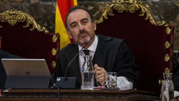 Marchena durante el juicio al procés