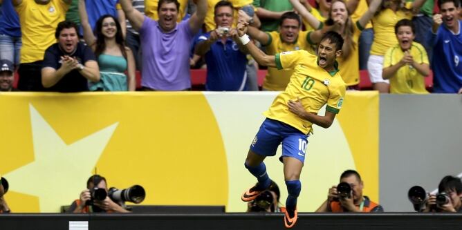 El nuevo jugador del FC Barcelona marcó el primer gol de la Copa Confederaciones