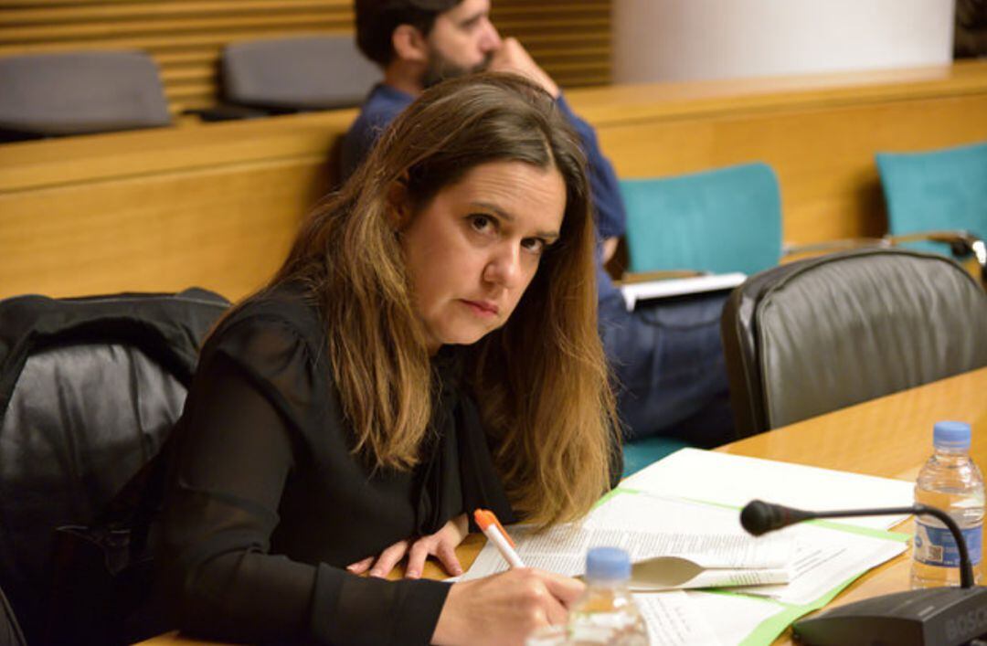 La portavoz adjunta de Compromís en Les Corts, Mónica Álvaro.