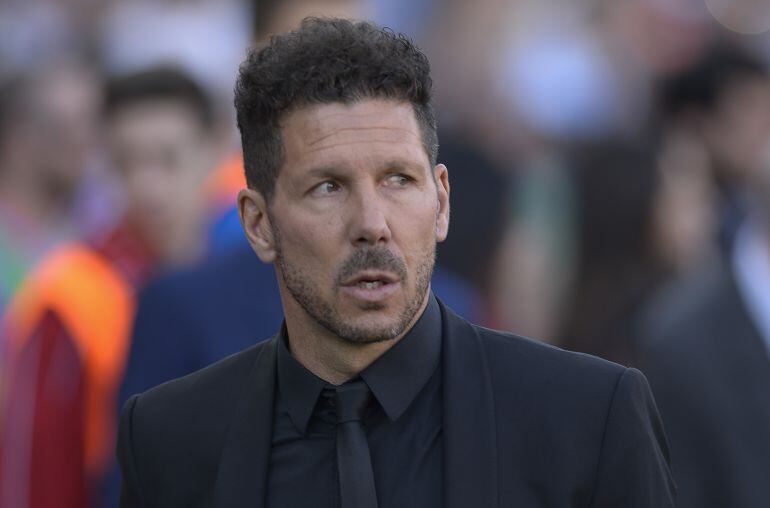 Diego Pablo Simeone durante el último partido del Atlético de Madrid