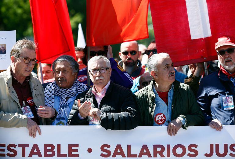 Marcha de los sindicatos el pasado 1 de mayo, Día de los Trabajadores.