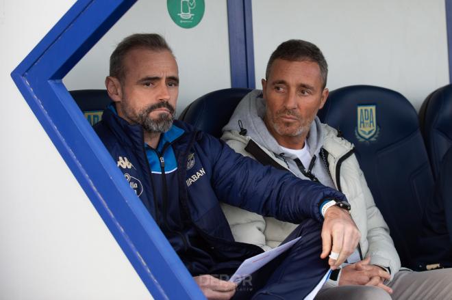 Óscar Cano (derecha en la imagen), y Elías Martí, que será de nuevo su ayudante en el CD Tenerife.