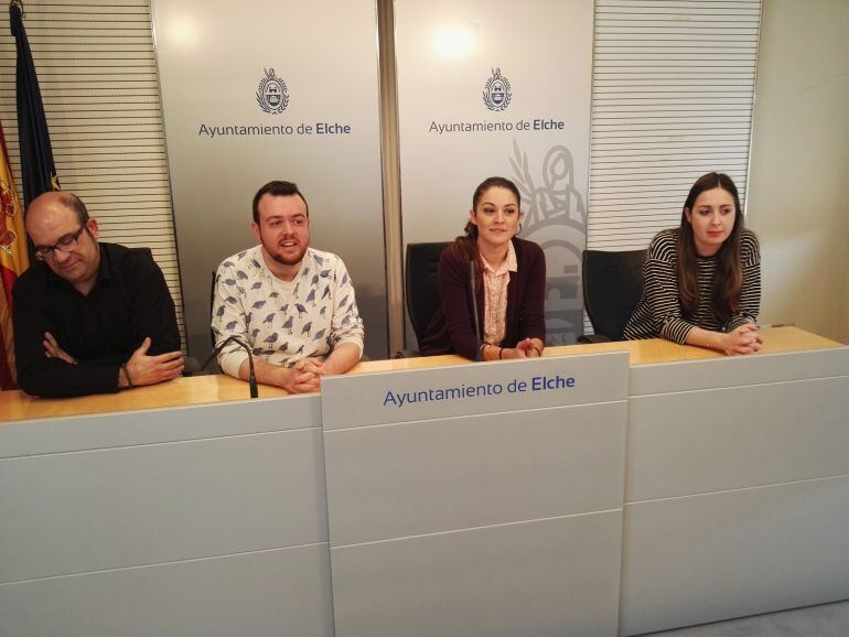 Los cuatro concejales de Compromís