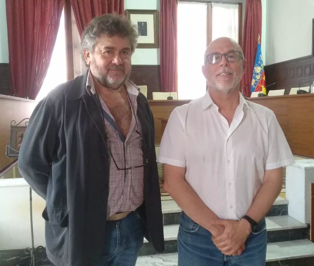 Concejal de Vivienda y alcalde de Monóvar, Emilio Martínez y Alejandro García