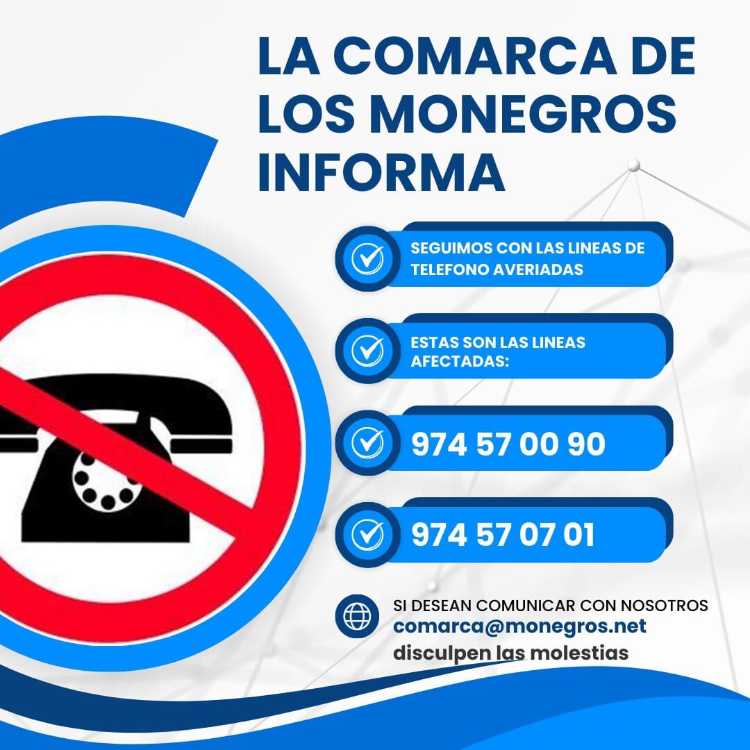 Mensajes enviados desde Monegros dando información en los primeros días