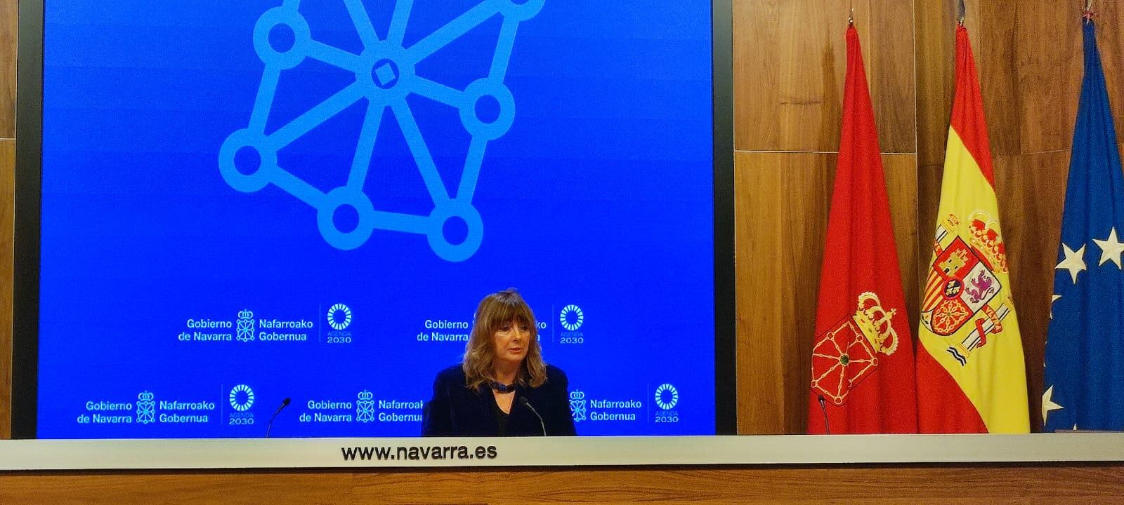 La consejera Ana Ollo, en la presentación del segundo Plan de Convivencia.