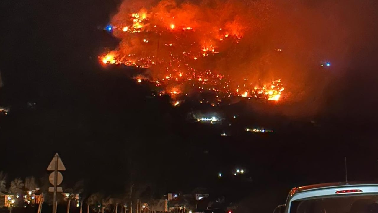 Incendio forestal en Lanjarón (Granada) en pleno diciembre