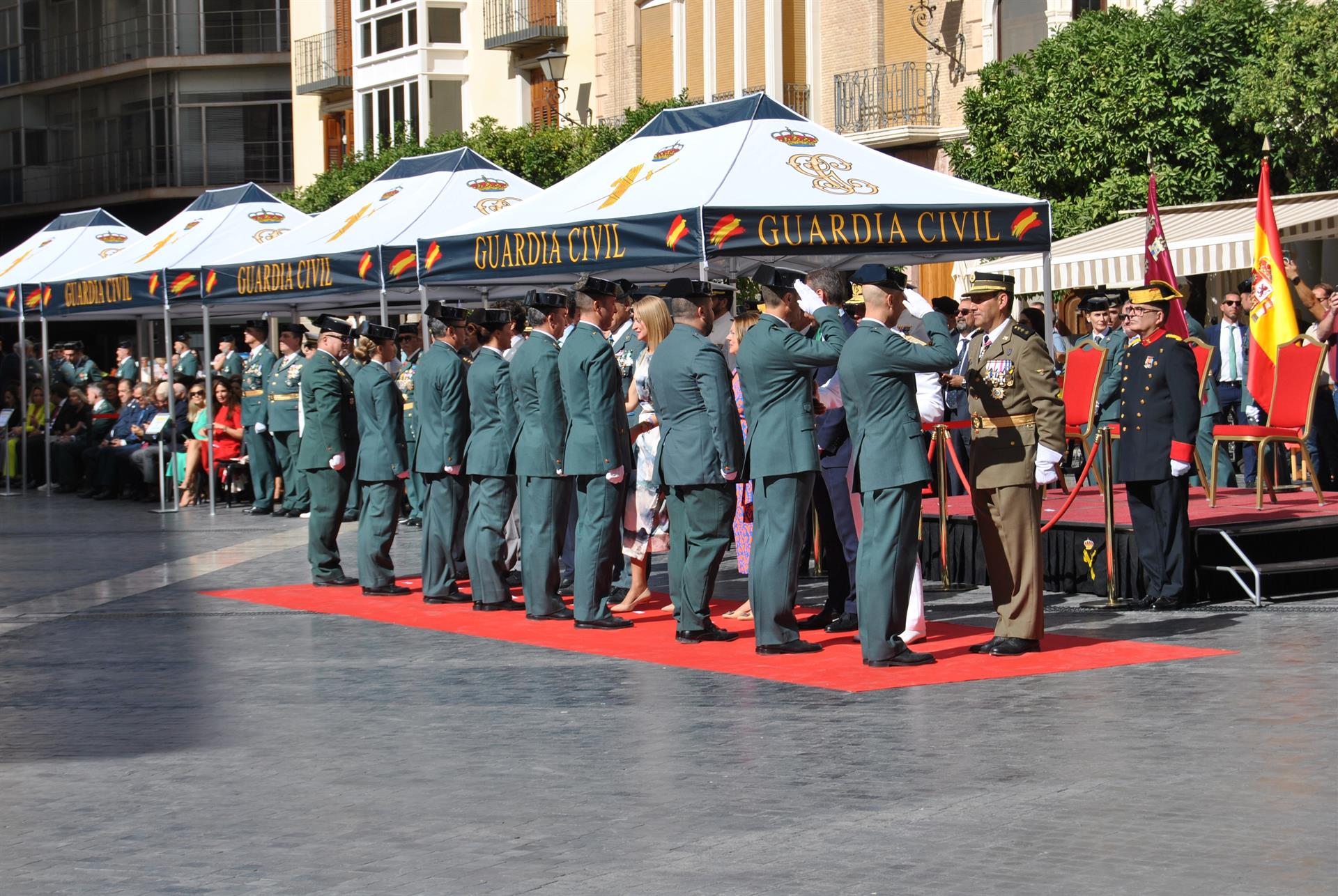 Acto conmemorativo de la Virgen del Pilar, patrona de la Guardia Civil