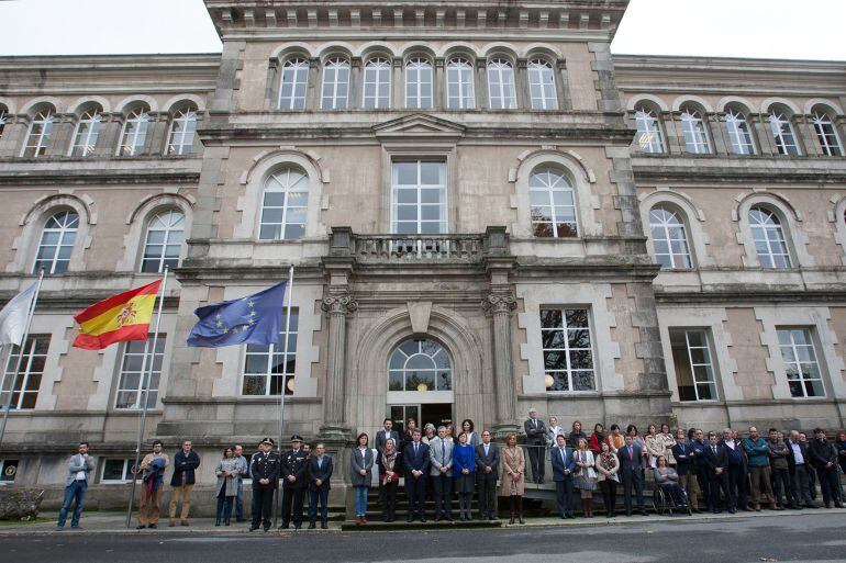 Concentración en el edificio administrativo de San Caetano.