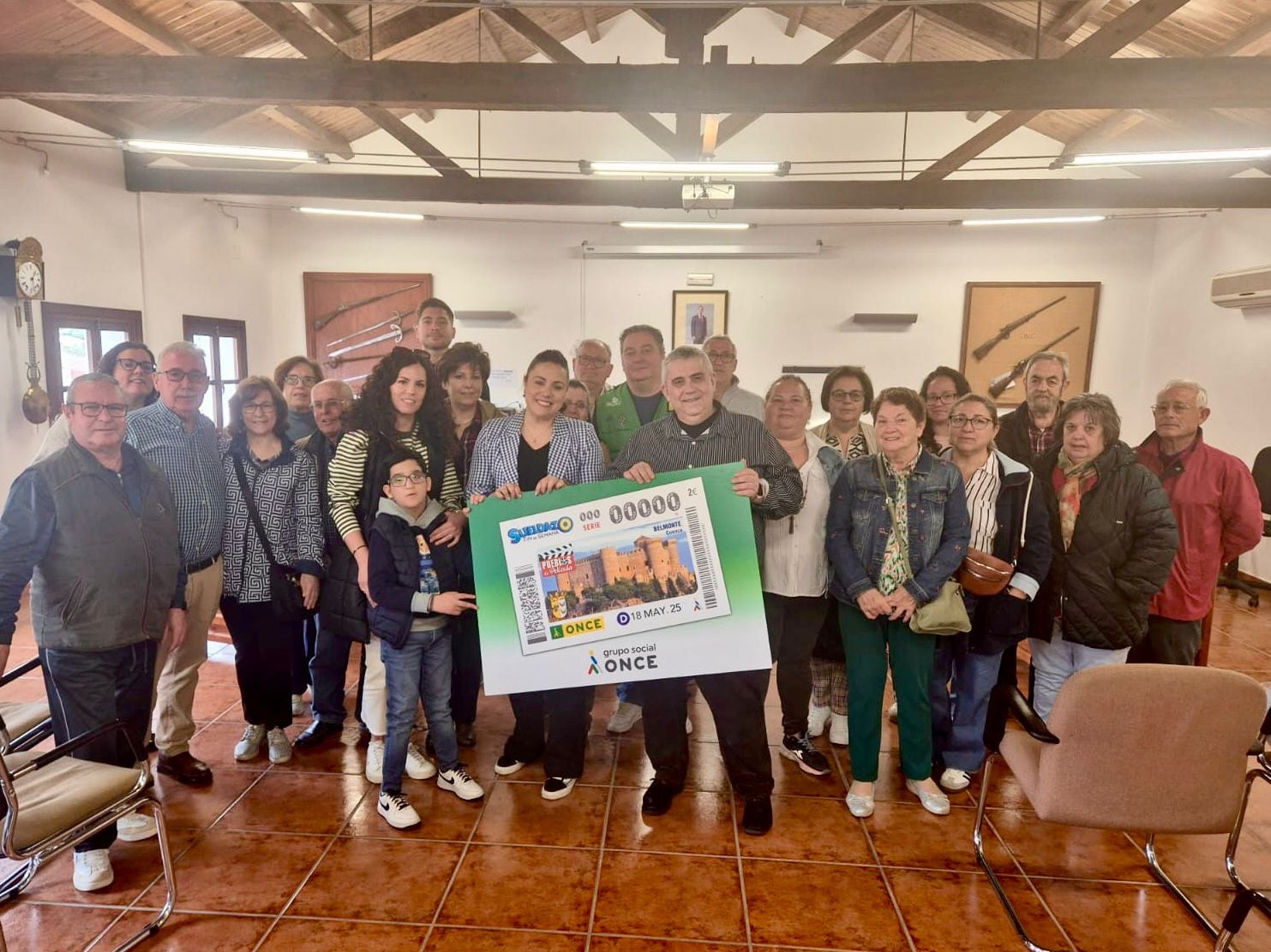 Presentación del cupón de la ONCE en Belmonte
