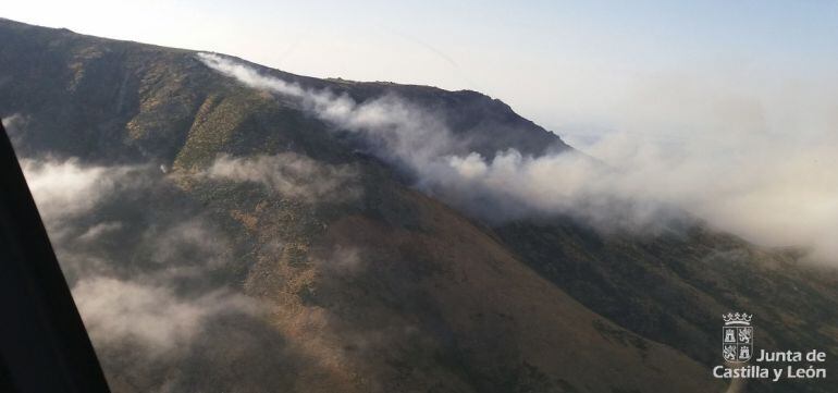 Zona afectada por el incendio en Serranillos (Ávila)