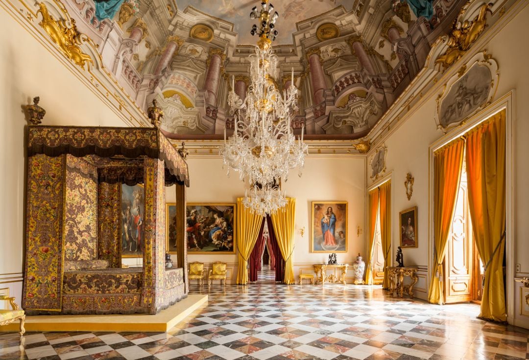 Interior de una de las estancias del Palacio Real de La Granja