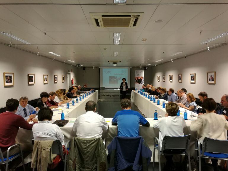 Un momento de la primera reunión del grupo de networking de la red BNI en El Corte Inglés de Eibar