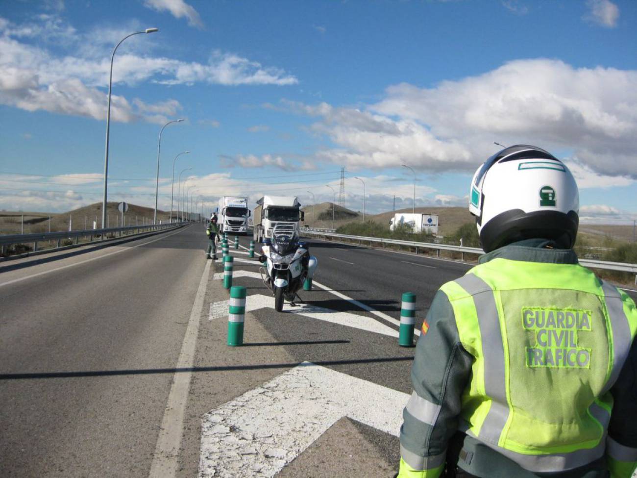 Control Guardia Civil en la A2/Foto archivo G. Civil