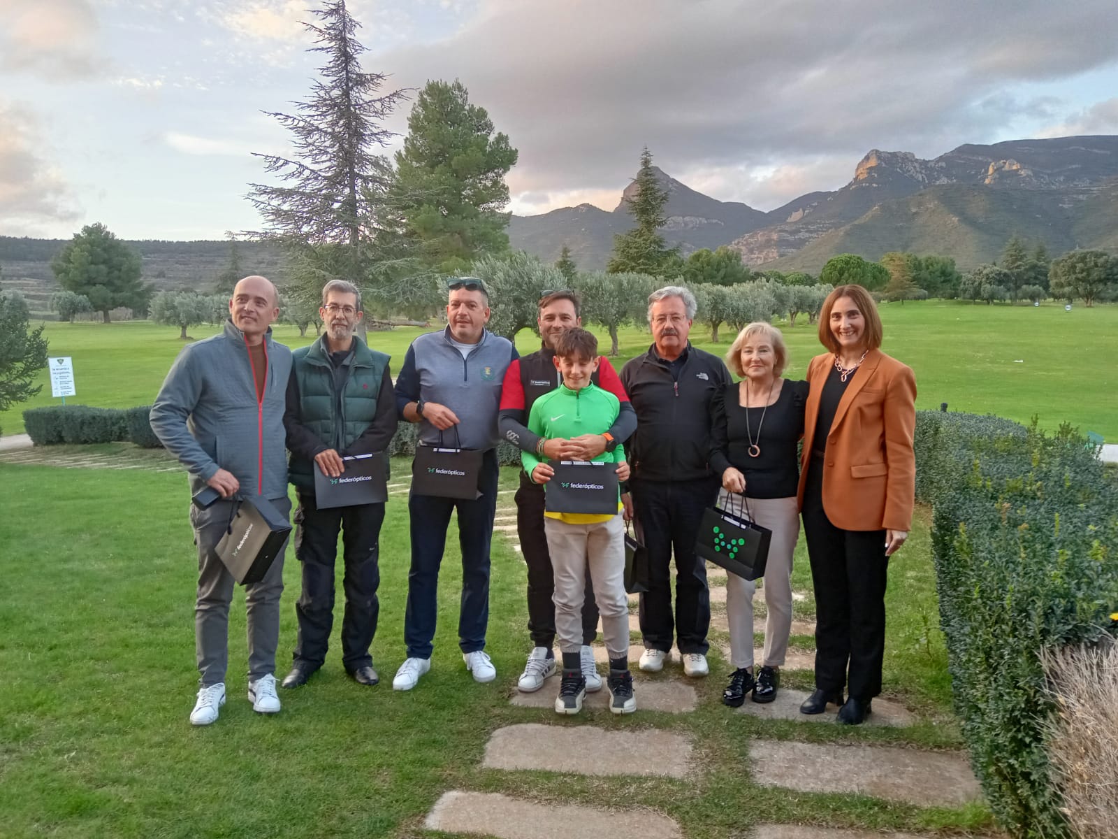 Ganadores en el torneo social de Golf de Guara