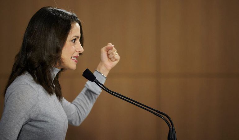 La candidata de Ciudadanos a la presidencia de la Generalitat, Inés Arrimadas.