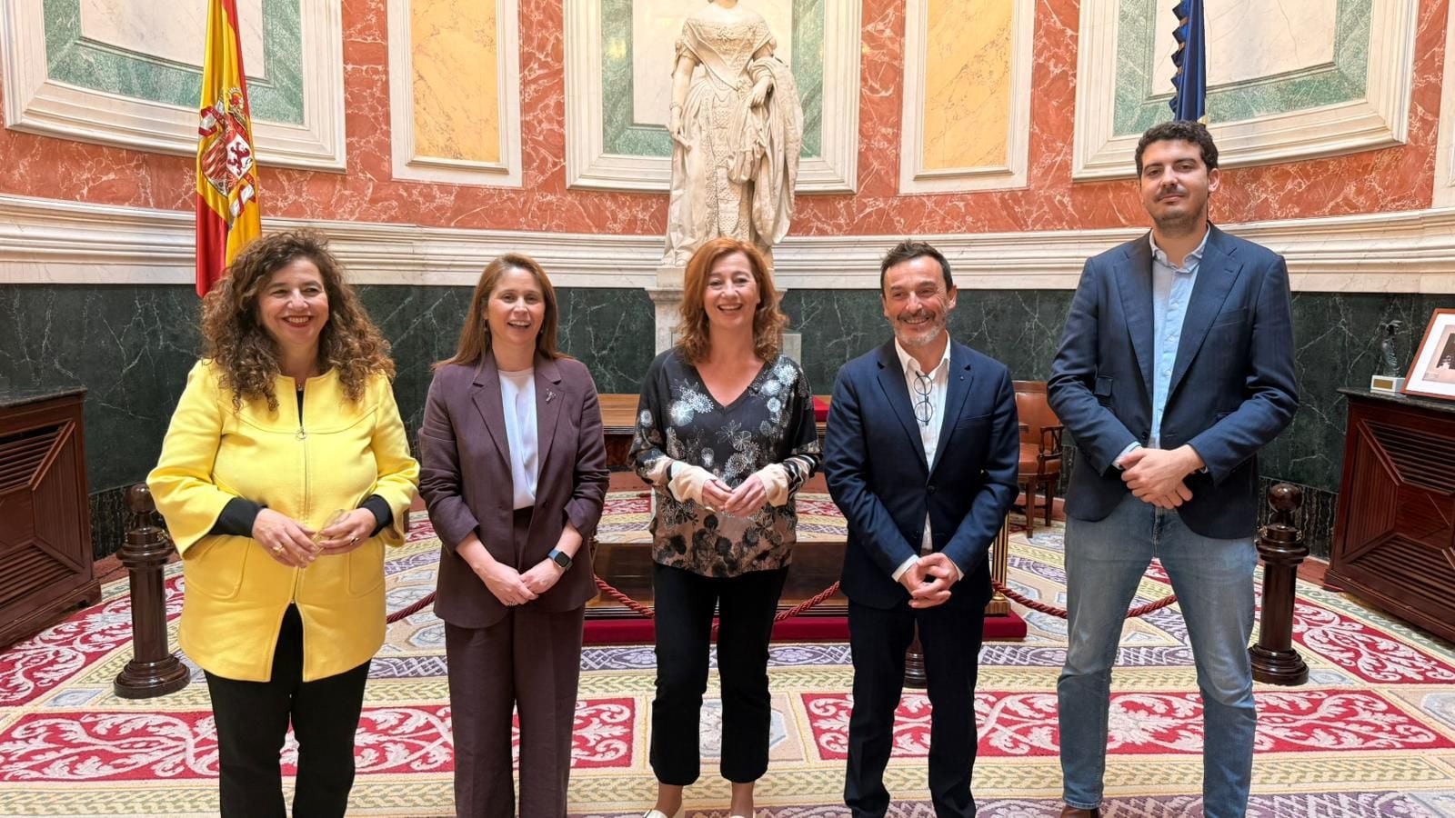 Los representantes del PSOE en el Congreso