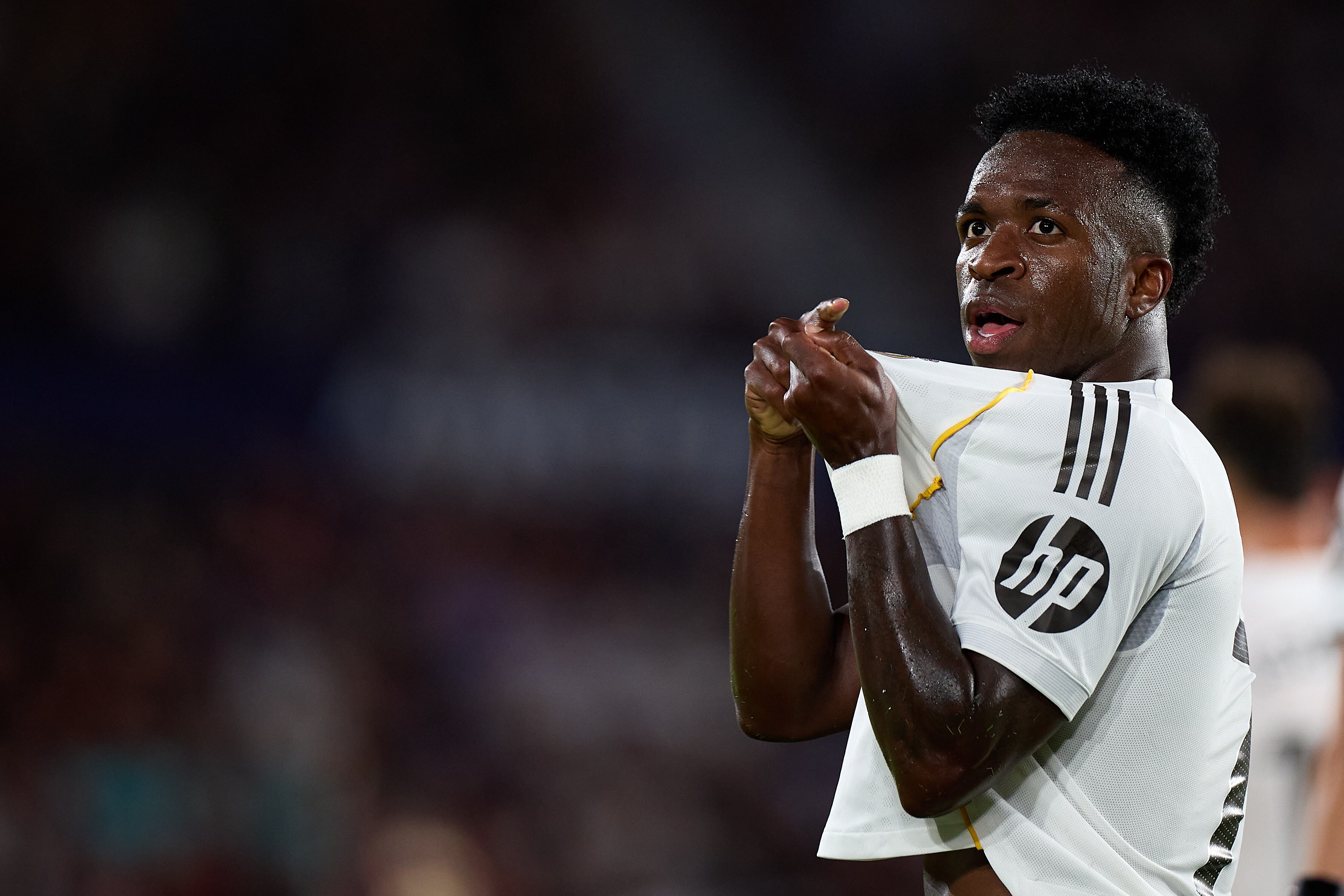 Vinícius celebra su gol ante el Levante
