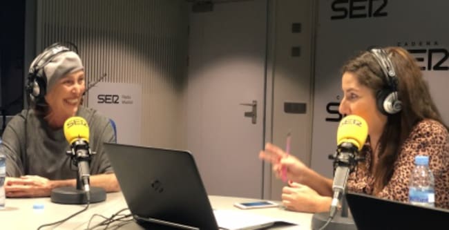 Verónica Forqué durante su entrevista en A vivir Madrid