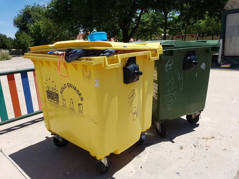 Contenedores de basura en Cabanillas del Campo