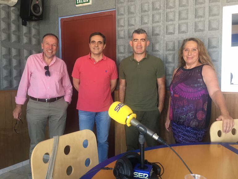 Joan Serra, José Vicente Marí Bosó, Julián Aguilar y Viviana de Sans