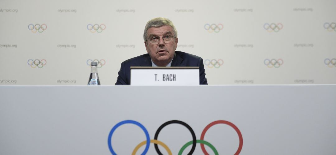 Thomas Bach, durante una conferencia de prensa