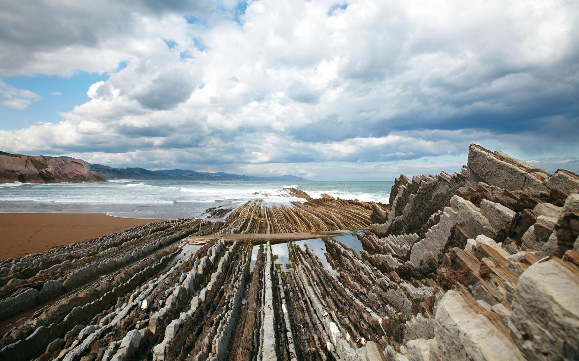 Playa Itzurun en Zumaia