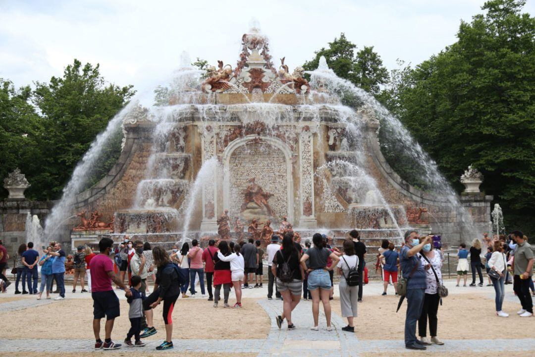 Espectaculo de las Fuentes de los Jardines del Palacio Real de La Granja de San Ildefonso