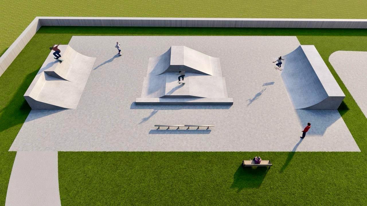 Infografía del skatepark de San Lorenzo